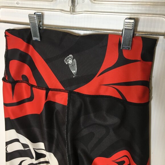 NoMiNoU Womens Indigenous Art Active Leggings - Size XXS - Pre-owned - YY9HKC - Picture 3 of 5
